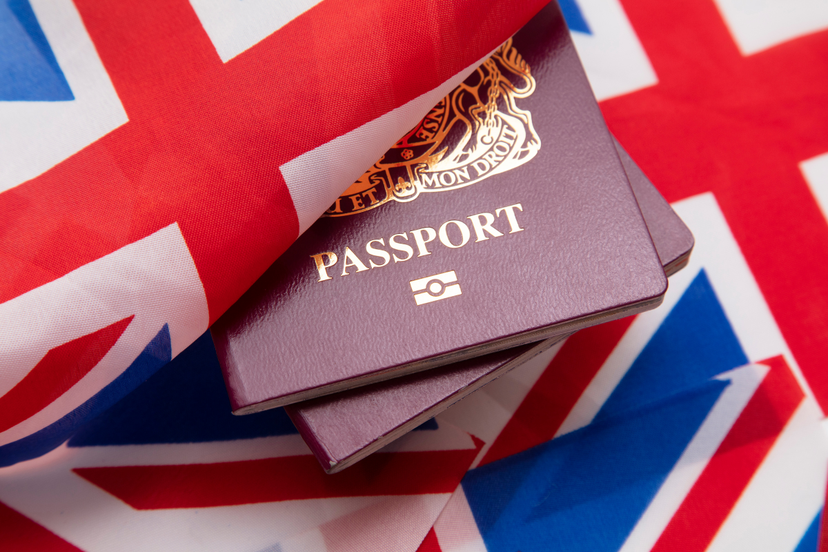 paszport uk i flaga